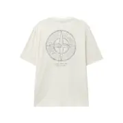 【預售】【過驗】STONE ISLAND 26SS  石頭島 胸口小字後背大羅盤印花 短袖T恤短袖 黑色/米色：圖片 5