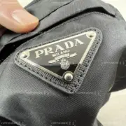 PRA 24SS Re-Nylon and jersey T-shirt 再生尼龍 拼接口袋 三角標鐵牌 短袖T恤：圖片 11
