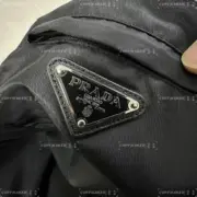 PRA 24SS Re-Nylon and jersey T-shirt 再生尼龍 拼接口袋 三角標鐵牌 短袖T恤：圖片 14