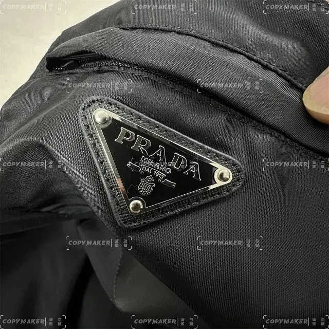 PRA 24SS Re-Nylon and jersey T-shirt 再生尼龍 拼接口袋 三角標鐵牌 短袖T恤