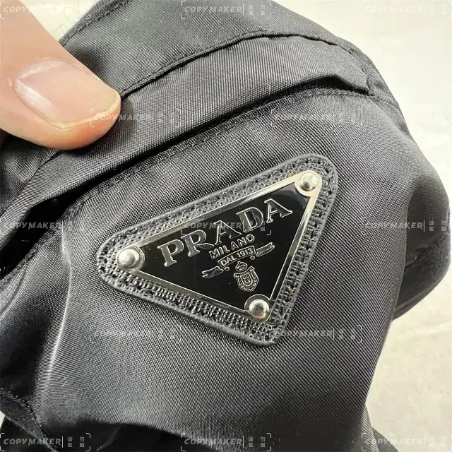 PRA 24SS Re-Nylon and jersey T-shirt 再生尼龍 拼接口袋 三角標鐵牌 短袖T恤