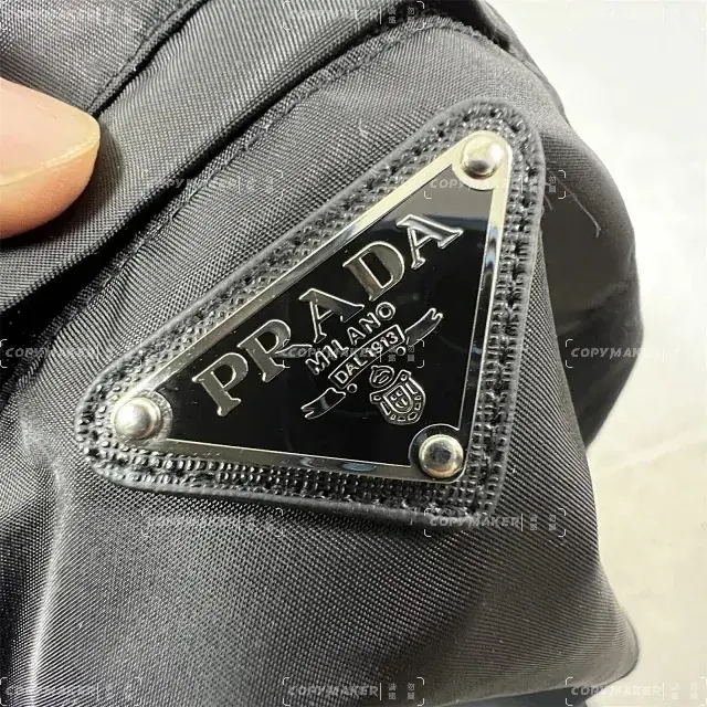 PRA 24SS Re-Nylon and jersey T-shirt 再生尼龍 拼接口袋 三角標鐵牌 短袖T恤
