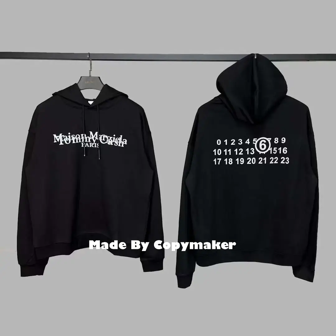 Maison Margiela x Tommy Cash 馬吉拉 聯名 反光字母 數字 帽T 連帽衛衣 MM6