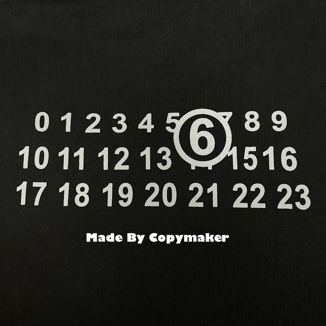 Maison Margiela x Tommy Cash 馬吉拉 聯名 反光字母 數字 帽T 連帽衛衣 MM6