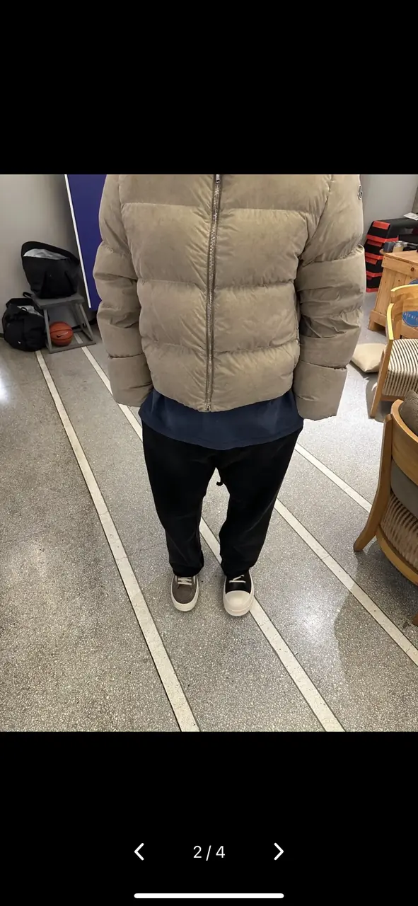 Moncler x Rick Owens 蒙口RO聯名 素色織帶 鵝絨羽絨外套夾克