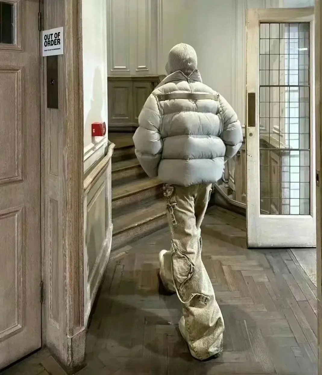 Moncler x Rick Owens 蒙口RO聯名 素色織帶 鵝絨羽絨外套夾克