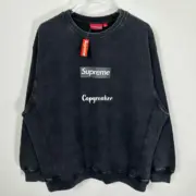 【預售】【雙11新品】SUP 25FW BoxLogo Crewneck 經典logo開裂印花 大學T大學踢圓領衛衣：圖片 12