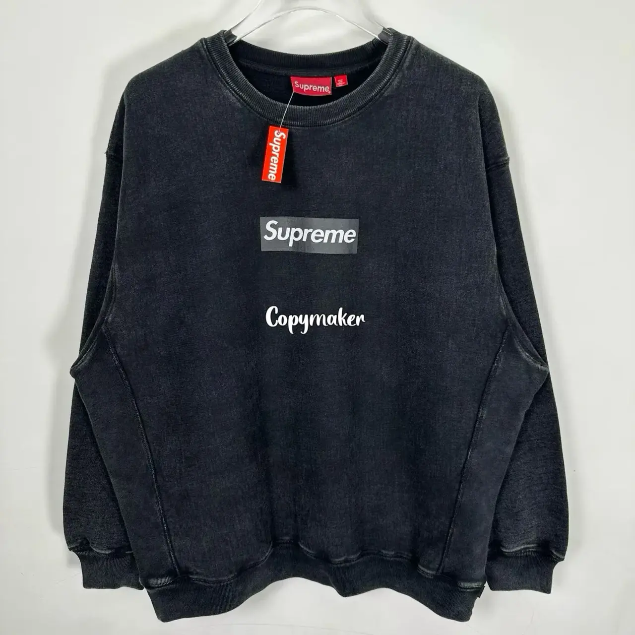 【預售】【雙11新品】SUP 25FW BoxLogo Crewneck 經典logo開裂印花 大學T大學踢圓領衛衣