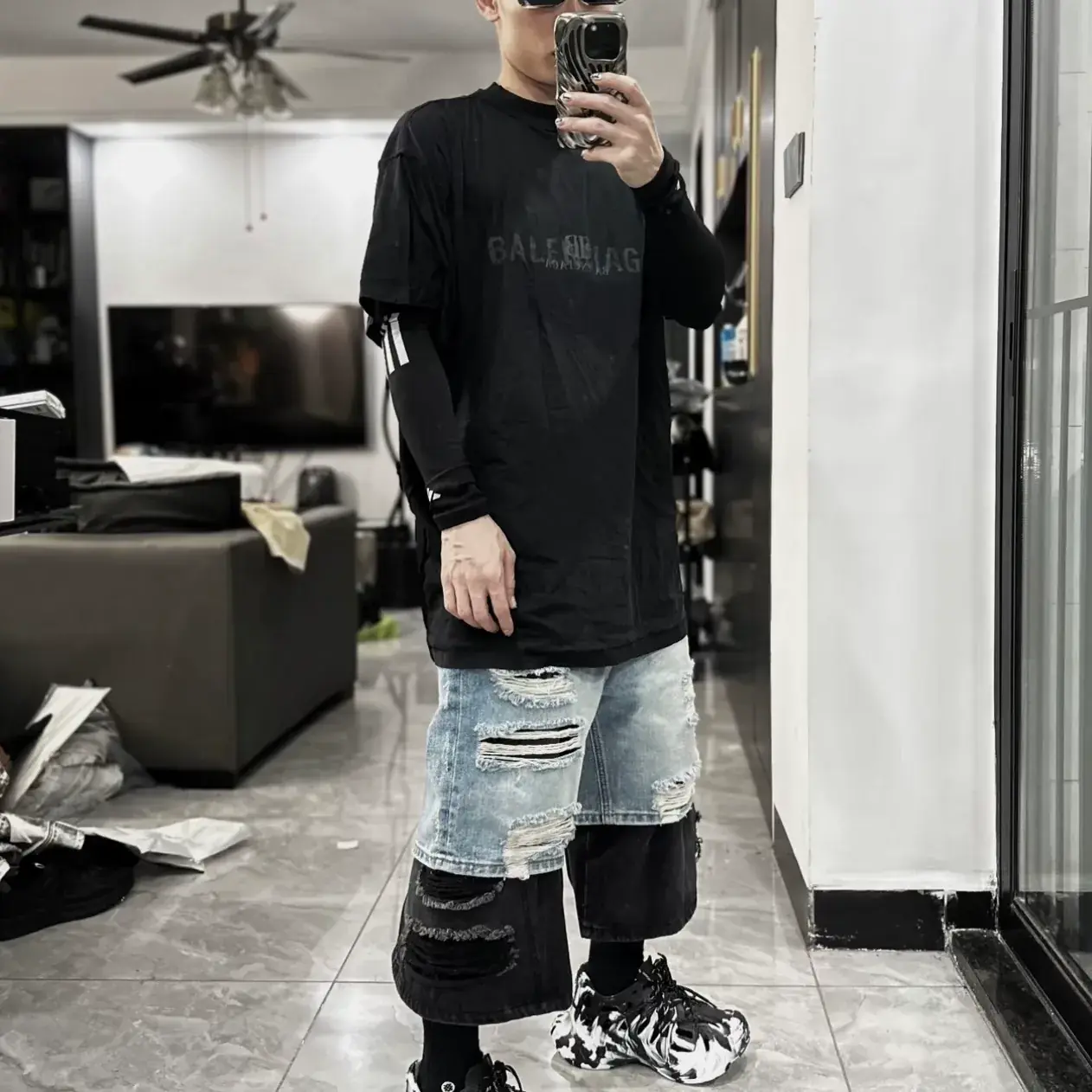 【618新品】【福利回饋】巴黎 BLC 24SS 重疊logo字母 短袖T恤