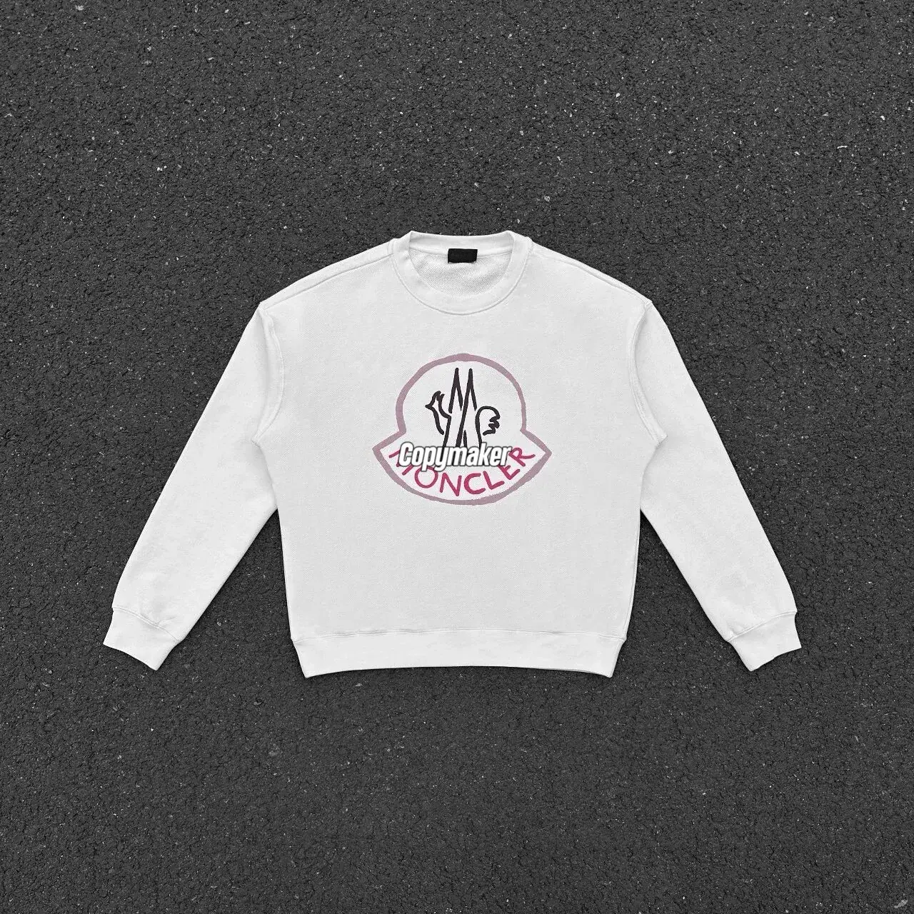 【預售】【2026新年福利】Moncler 25FW 蒙口 發泡印花重影印花 圓領衛衣大學T長袖