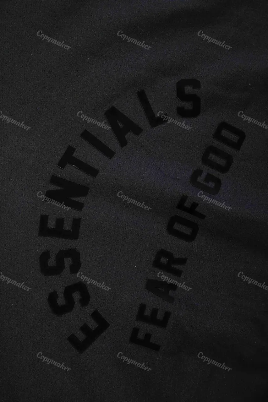 23SS FOG ESSENTIALS 副線膠標 帽T帽衫連帽衛衣 FEAR OF GOD 玄青黑 圓弧字母
