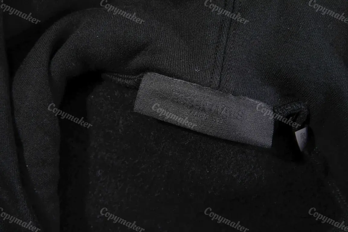 23SS FOG ESSENTIALS 副線膠標 帽T帽衫連帽衛衣 FEAR OF GOD 玄青黑 圓弧字母