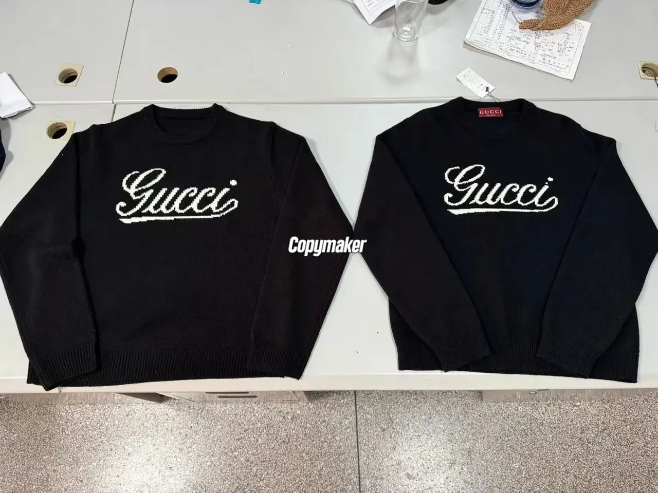 【預售】【過驗】【新年福利】GUC 26SS 經典大字母logo 羊毛毛衣圓領衛衣 黑色/灰色