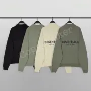 21SS FEAR OF GOD FOG ESSENTIALS 2021 副線 半拉鍊 高領 後背印花 大學T 衛衣：圖片 5