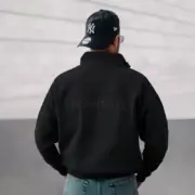 21SS FEAR OF GOD FOG ESSENTIALS 2021 副線 半拉鍊 高領 後背印花 大學T 衛衣：圖片 4
