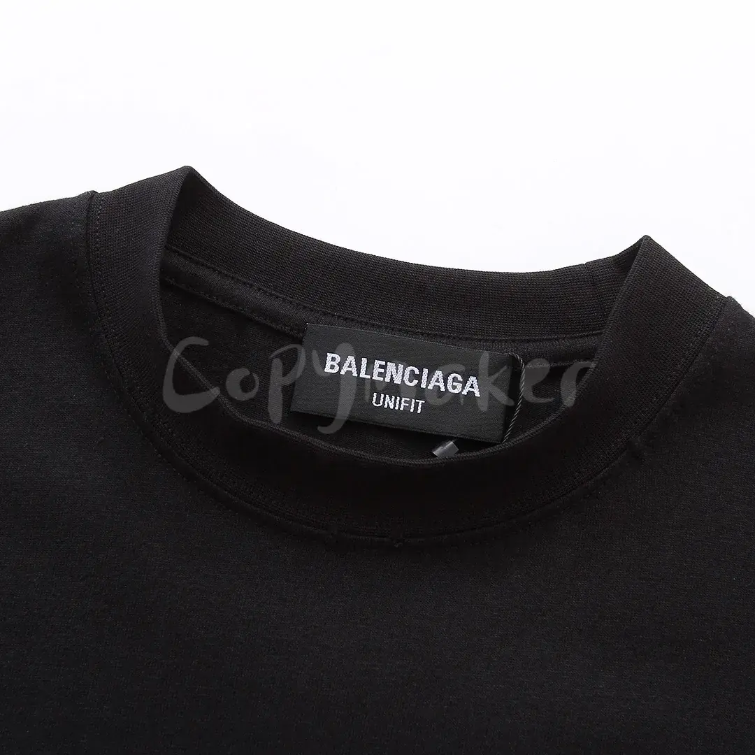 巴黎 BLC 22FW Script Logo T-shirt 草寫書寫體字母 短袖T恤
