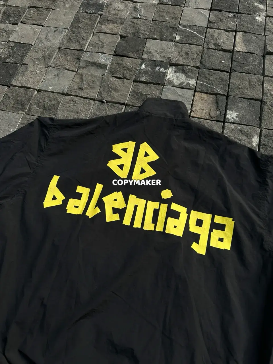 【現貨】巴黎 BLC 24FW 秀款 膠帶 繃帶logo 防水防曬 外套夾克風衣衝鋒衣