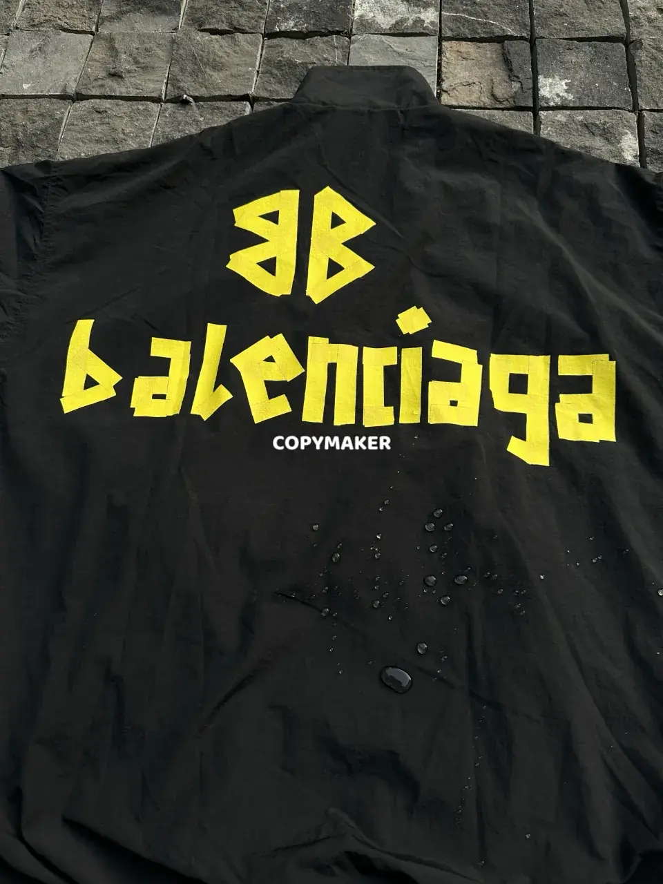 【現貨】巴黎 BLC 24FW 秀款 膠帶 繃帶logo 防水防曬 外套夾克風衣衝鋒衣