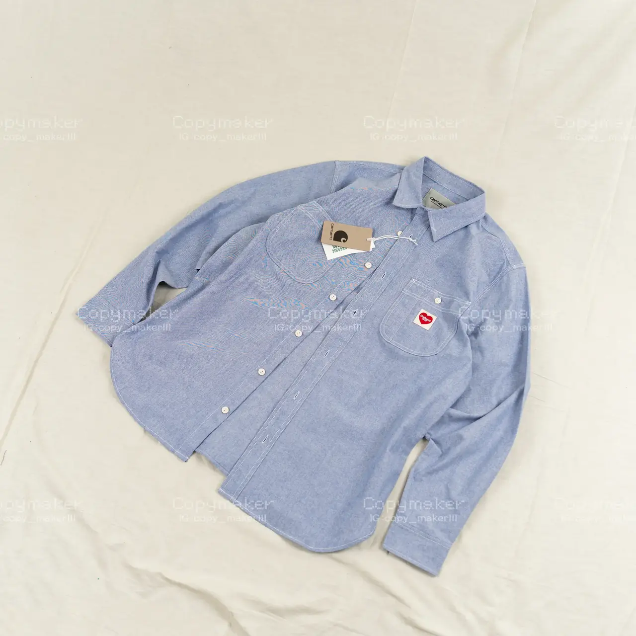 Carhartt WIP 23SS 卡哈特 Clink Heart 愛心小標口袋 襯衫薄夾克 藍色