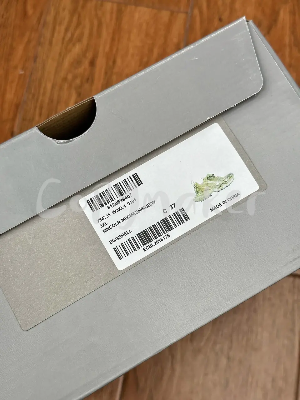 【預售】巴黎 BLC 3XL 時尚復古作舊 增高 老爹鞋 休閒鞋 XXXL 香檳色