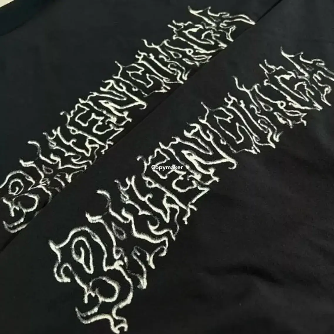 巴黎 BLC 24SS 龍年限定 New Year新年系列 火焰字母做舊水洗 短袖T恤