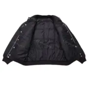 SUP 20FW Contrast Script Varsity Jacket 刺繡貼布 紐約棒球夾克棉服外套：圖片 6
