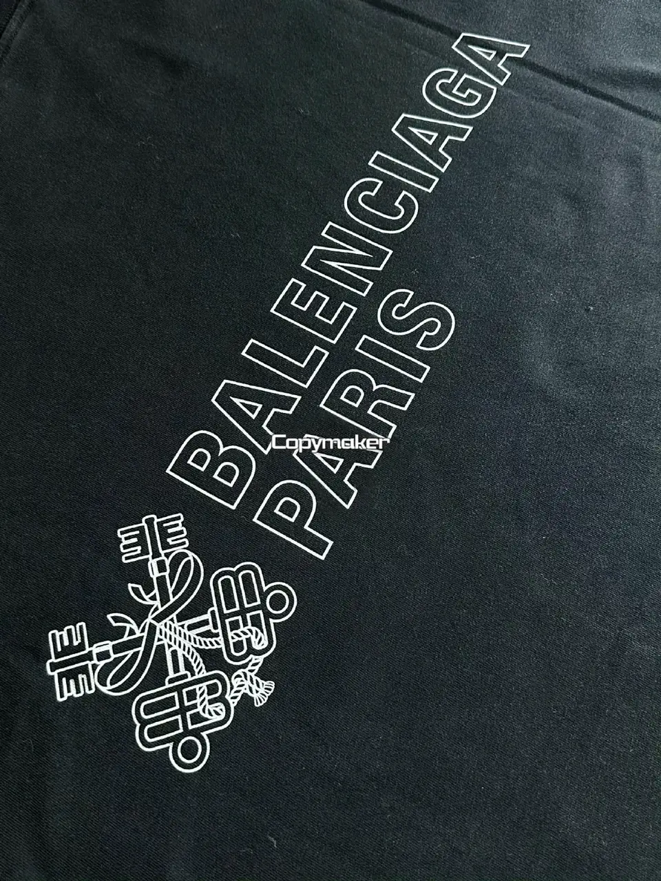 【現貨】巴黎 BLC 25SS 鑰匙徽章 蠟染水洗 短袖T恤 黑色