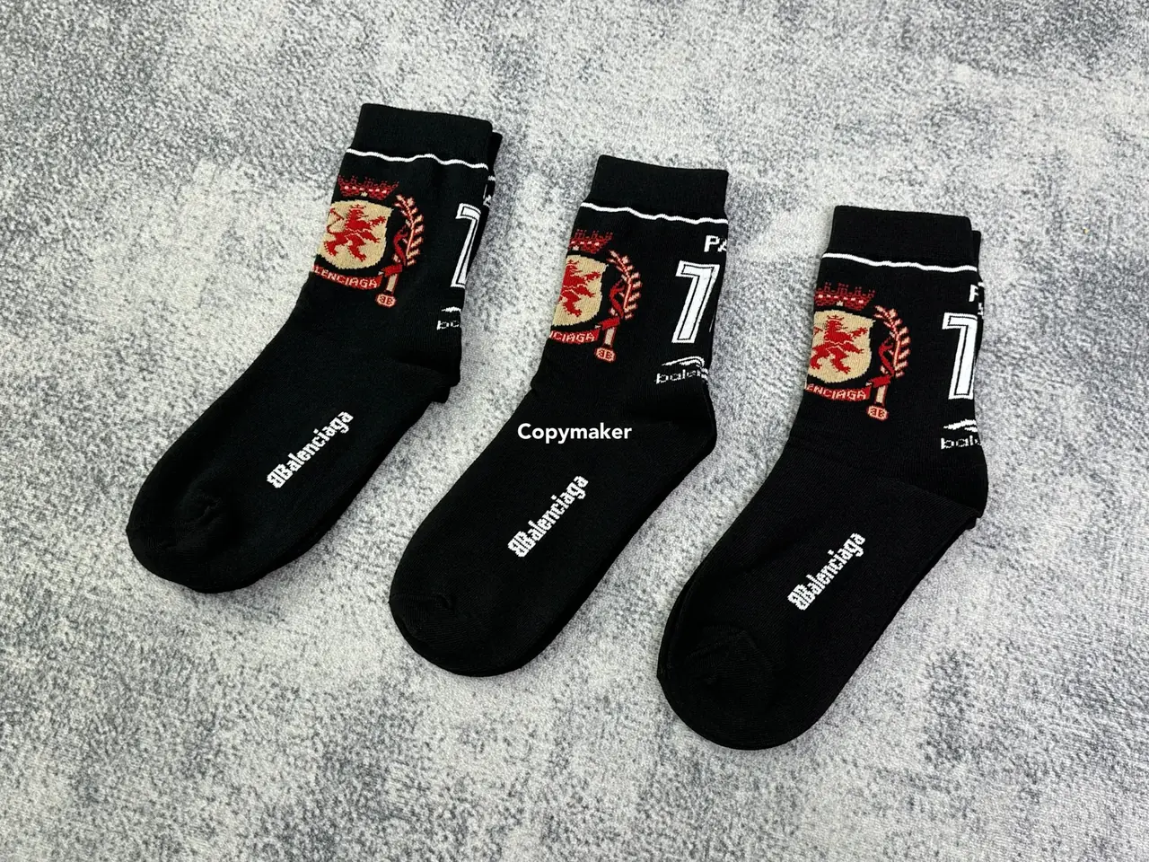 巴黎 BLC 24SS Paris Soccer Socks 曼聯徽章 襪子中筒襪棉襪長襪足球襪