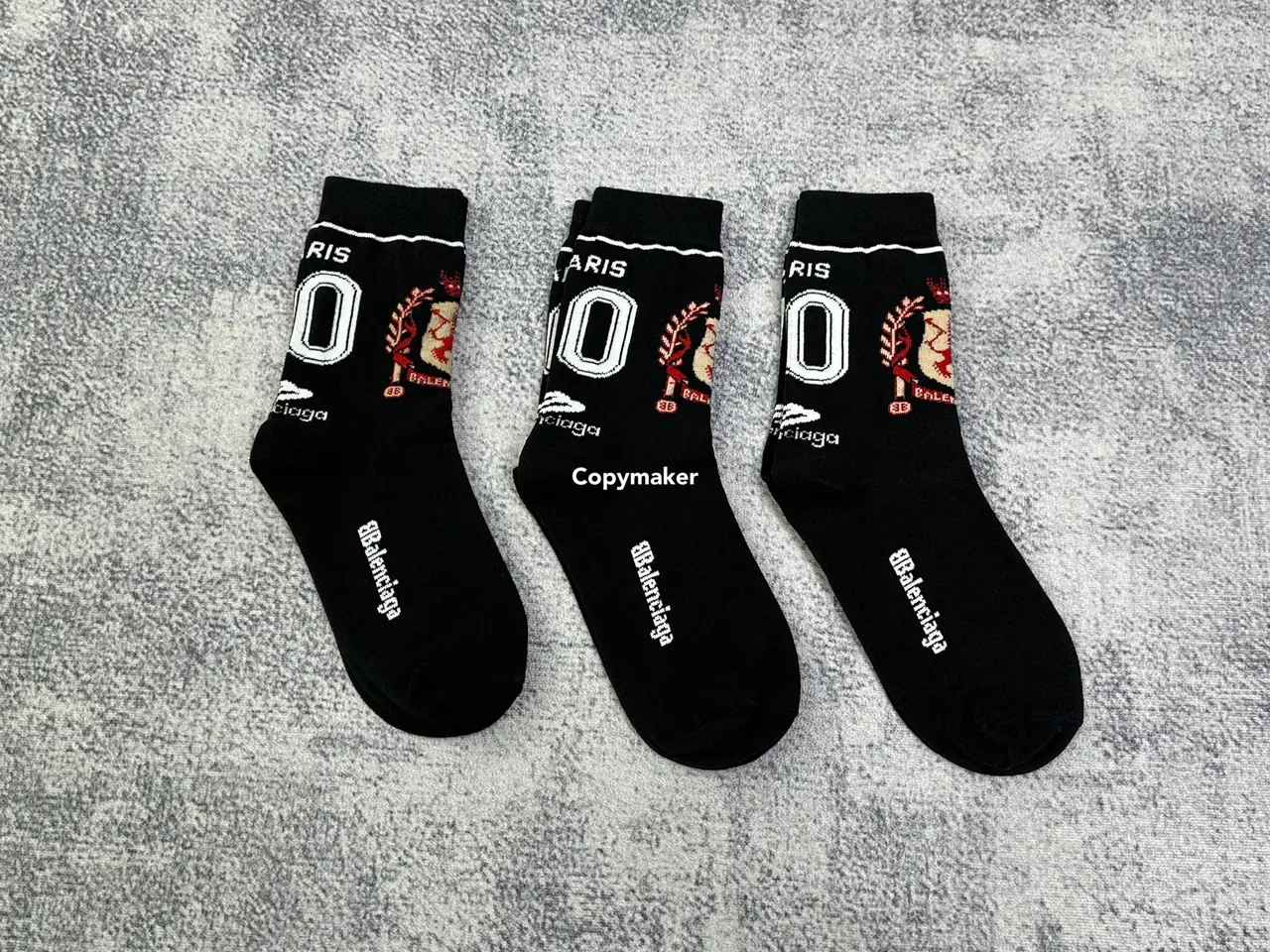 巴黎 BLC 24SS Paris Soccer Socks 曼聯徽章 襪子中筒襪棉襪長襪足球襪
