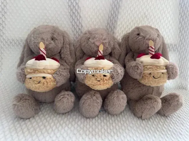 【現貨】【過驗】Jellycat 邦尼兔蛋糕邦尼兔抱蛋糕兔子生日兔子 安撫玩偶娃娃生日禮物