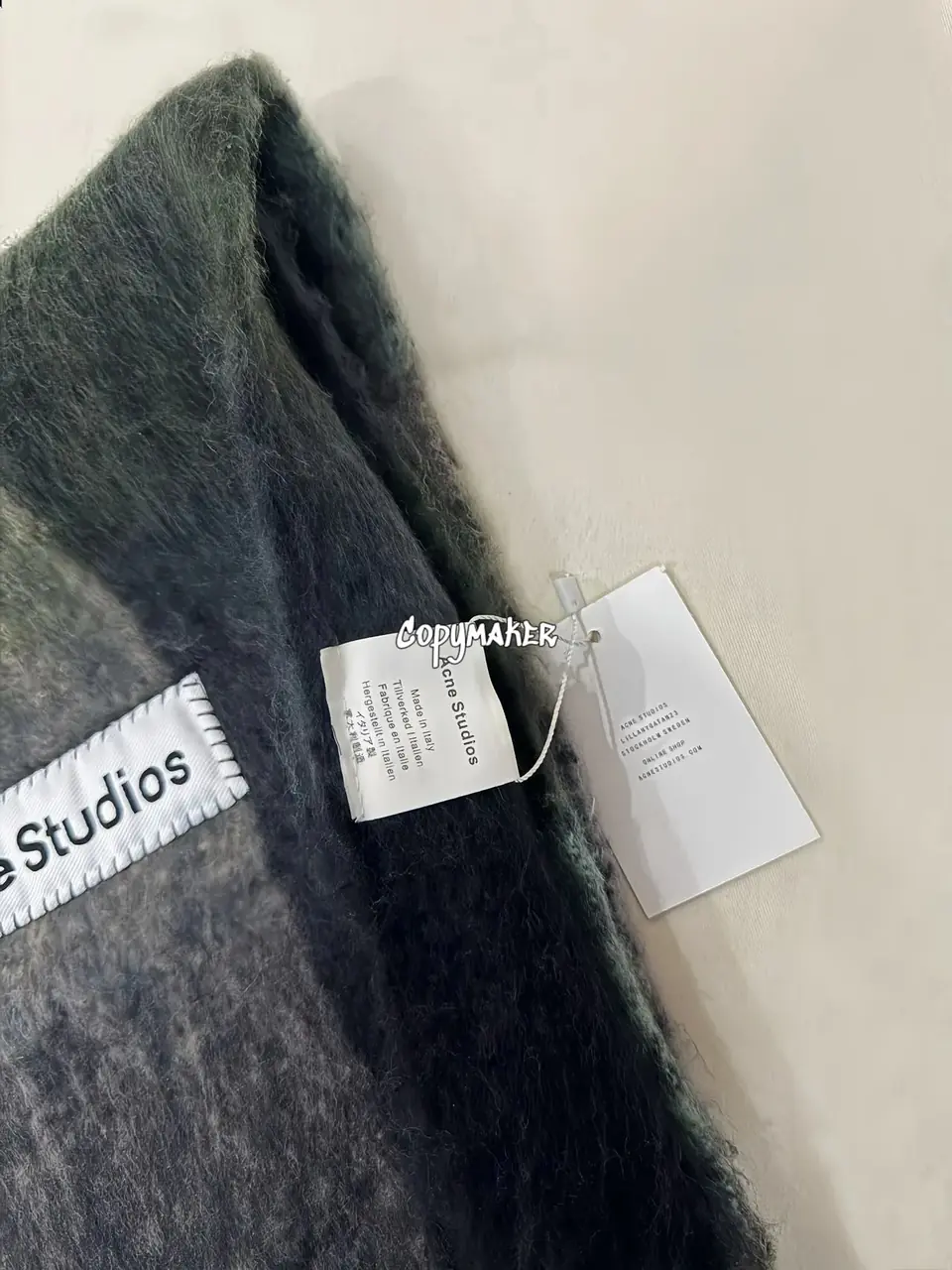 【現貨】Acne Studios 23FW 經典款 格紋拼色 羊毛混紡 圍巾 披肩 二色
