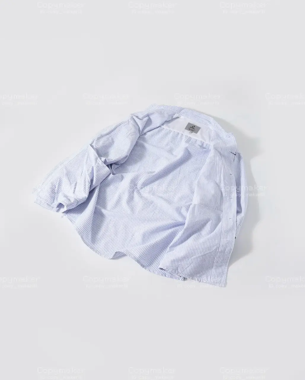 Carhartt WIP x INVINCIBLE 23SS 卡哈特 聯名 條紋復古口袋 襯衫薄夾克 藍色