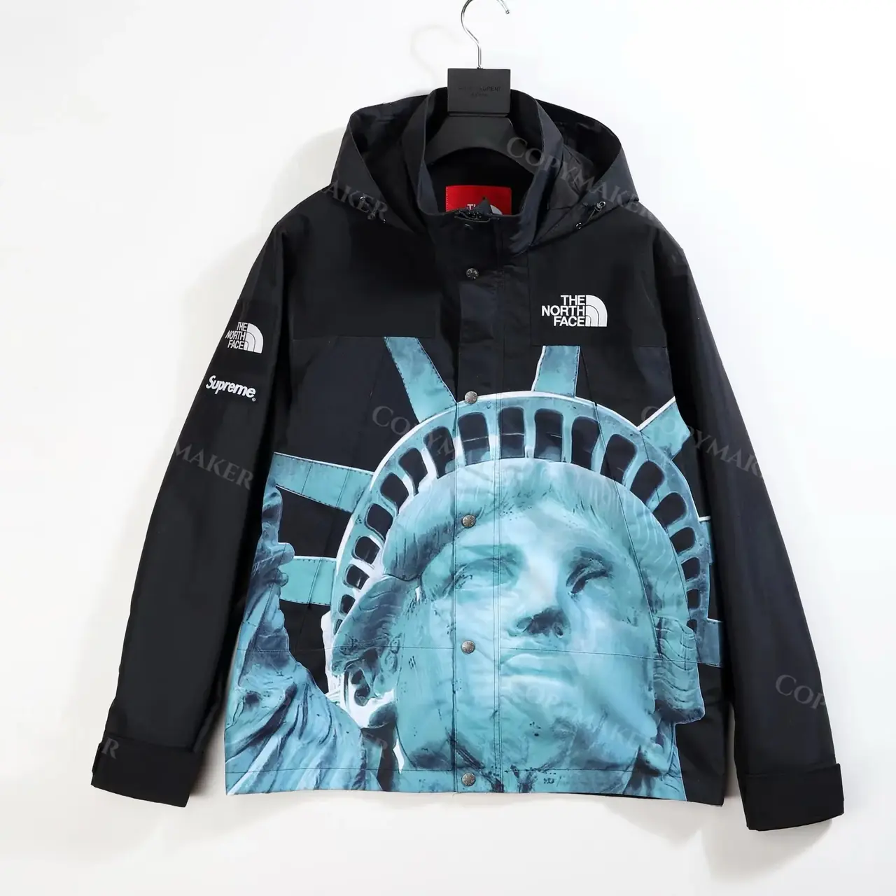 SUP x TNF 19FW 聯名 Statue of Liberty 自由女神 衝鋒衣風衣外套