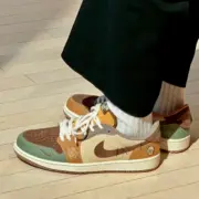 【預售】Air Jordan 1 Retro Low OG x Zion Williamson "voodoo" 巫毒娃娃 AJ1 DZ7292-200：圖片 5