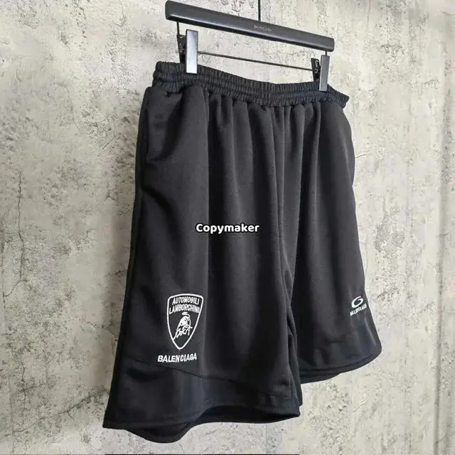 【預售】巴黎 BLC 25SS x Lamborghini 聯名 車標刺繡logo 透氣舒適短褲休閒褲