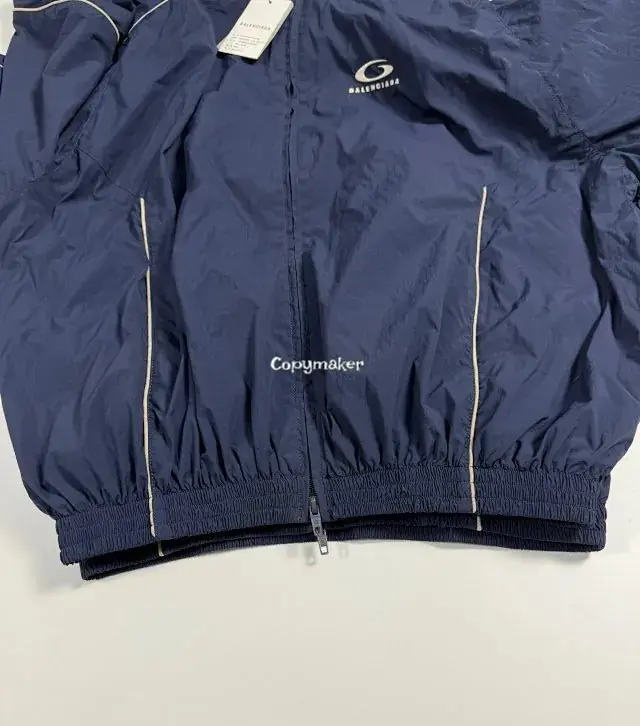 【現貨】BLC 巴黎 24FW Loop Sports Icon 循環單環刺繡 復古 運動外套夾克衝鋒衣 海軍藍