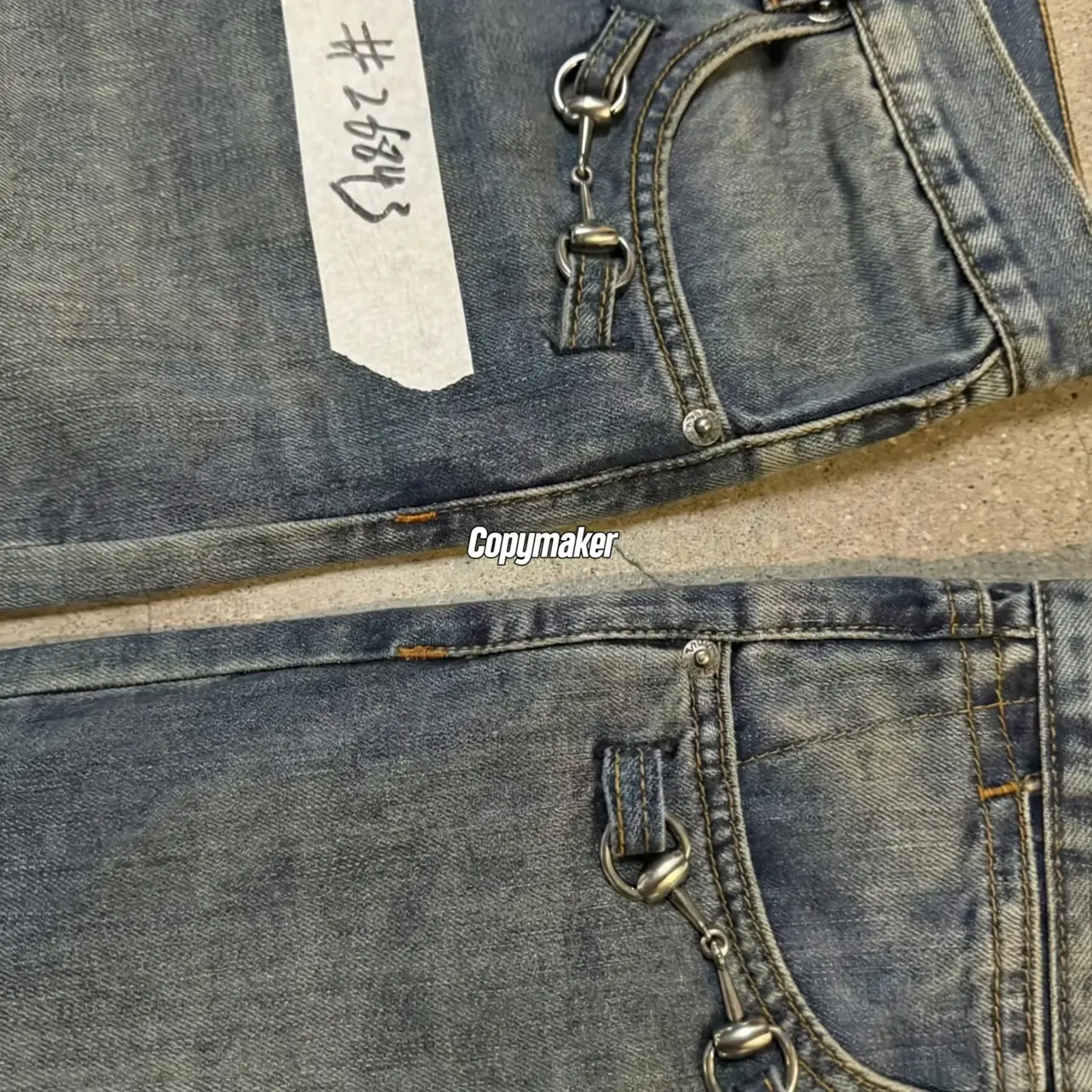【預售】【過驗】GUC 26SS Horsebit detail 馬蹄扣水洗丹寧牛仔褲長褲工裝褲 直筒微喇 水洗藍