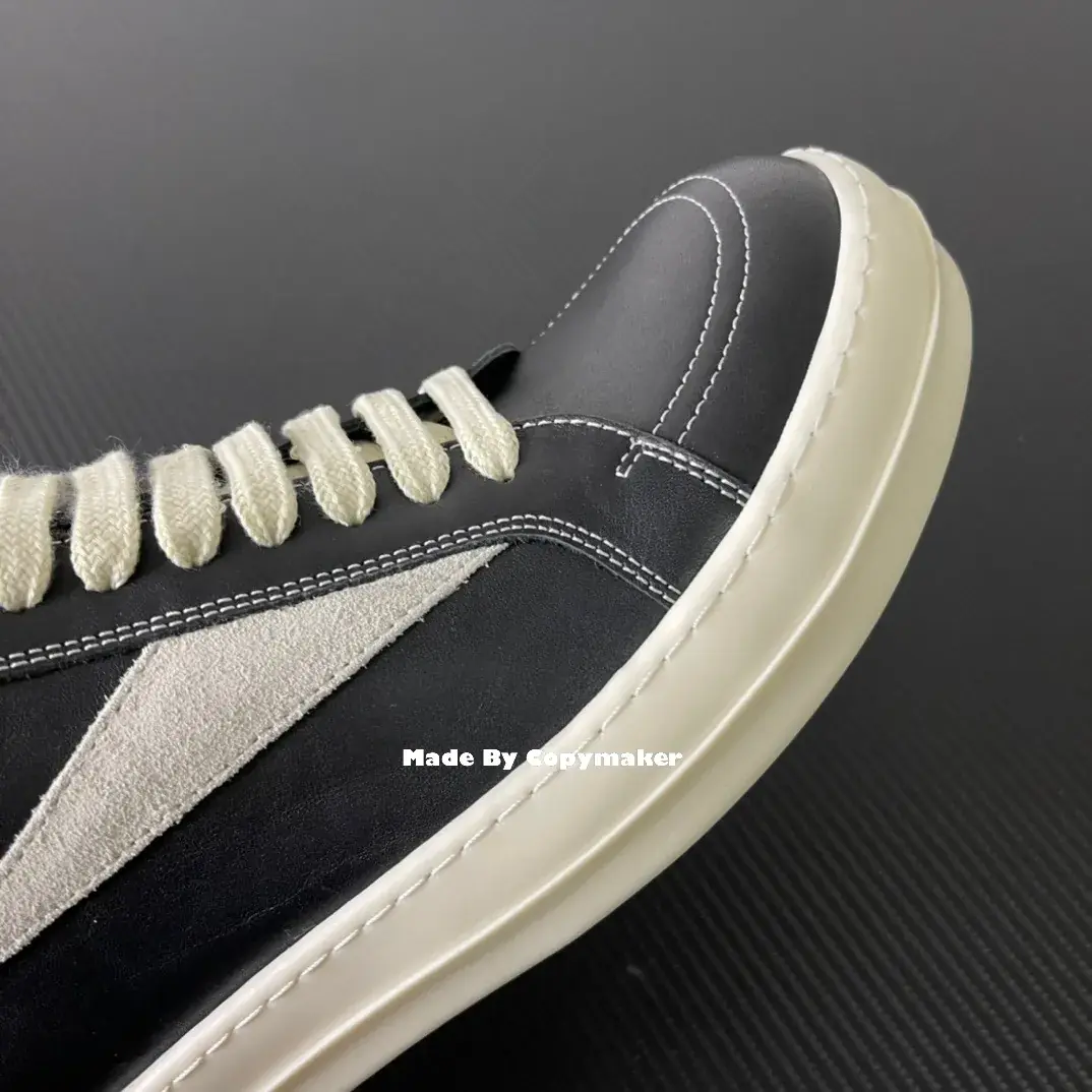 【預售】Rick Owens 侵權vans款 黑色小牛皮板鞋 休閒鞋 RO