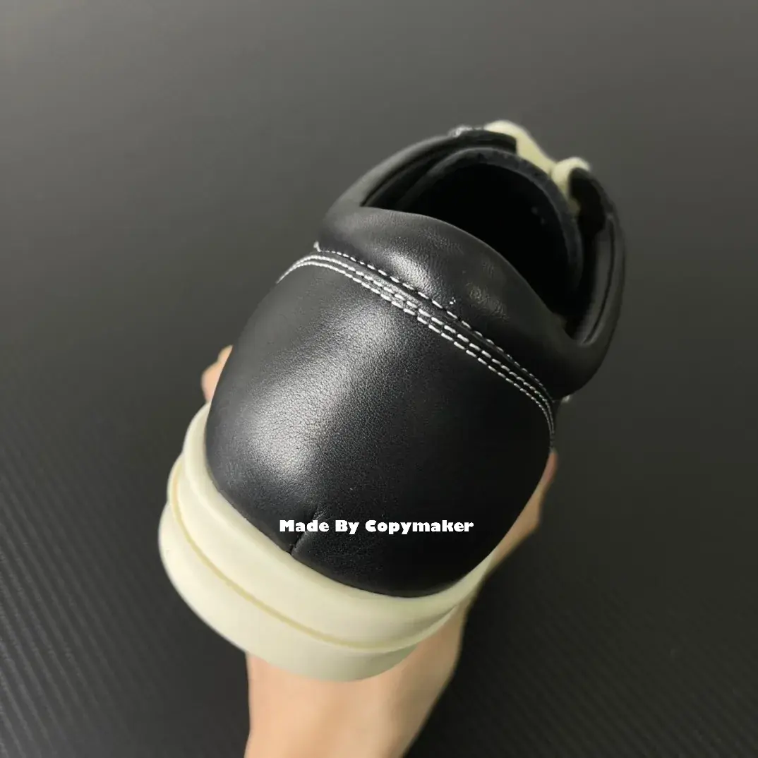 【預售】Rick Owens 侵權vans款 黑色小牛皮板鞋 休閒鞋 RO