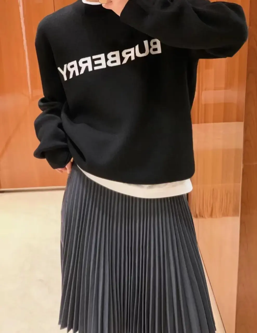 BR 22FW 經典logo印花 羊毛混紡 毛衣大學T圓領衛衣長袖