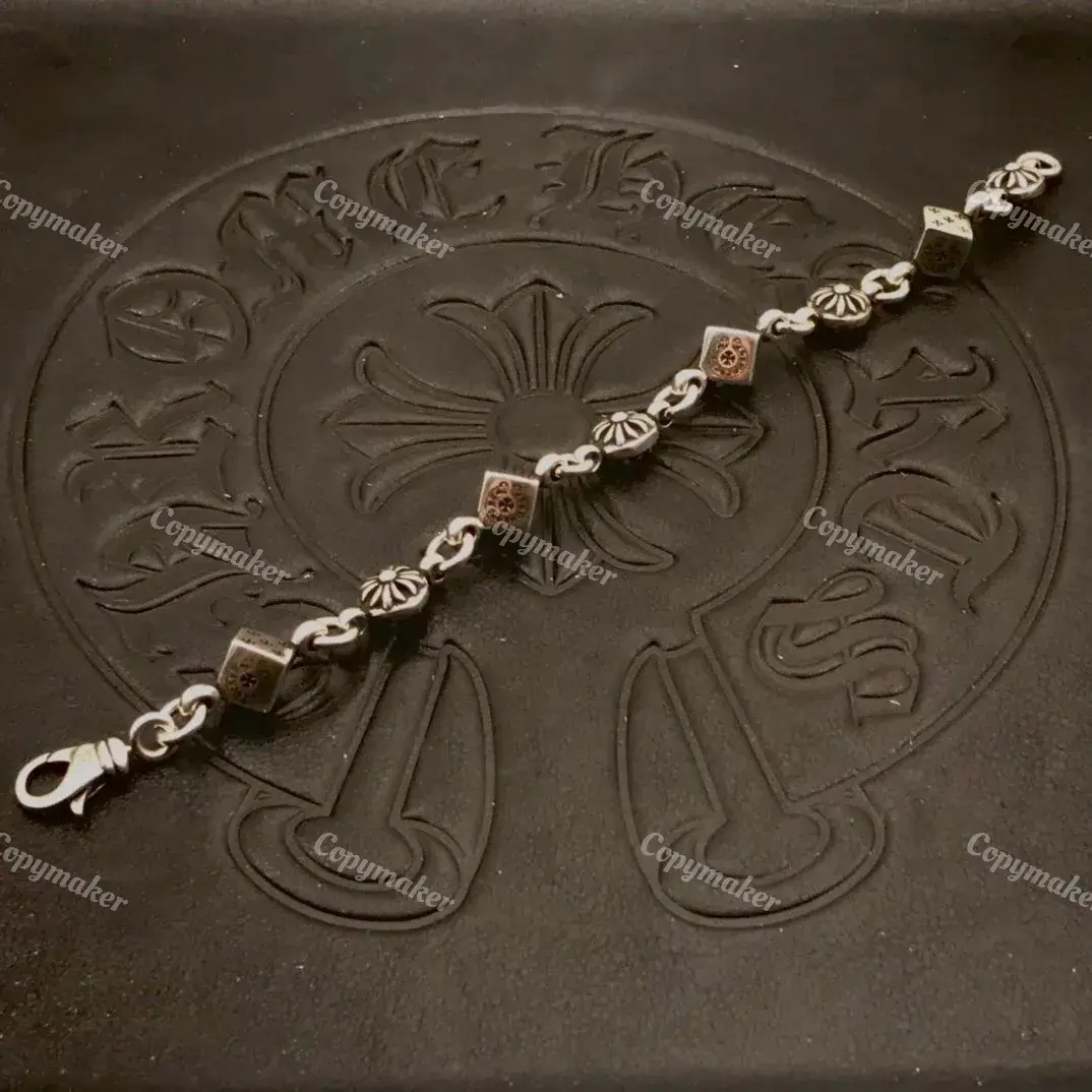 【現貨】Chrome Hearts Dice Bracelet 十字架骰子手鍊手環 白銅 925純銀 克羅心