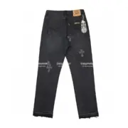 2021SS CHROME HEARTS x Levi’s 克羅心 十字架 皮標 牛仔褲 直筒褲 長褲：圖片 11