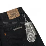 2021SS CHROME HEARTS x Levi’s 克羅心 十字架 皮標 牛仔褲 直筒褲 長褲：圖片 14