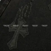 2021SS CHROME HEARTS x Levi’s 克羅心 十字架 皮標 牛仔褲 直筒褲 長褲：圖片 15