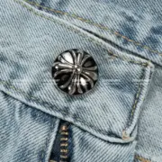 2021SS CHROME HEARTS x Levi’s 克羅心 十字架 皮標 牛仔褲 直筒褲 長褲：圖片 23
