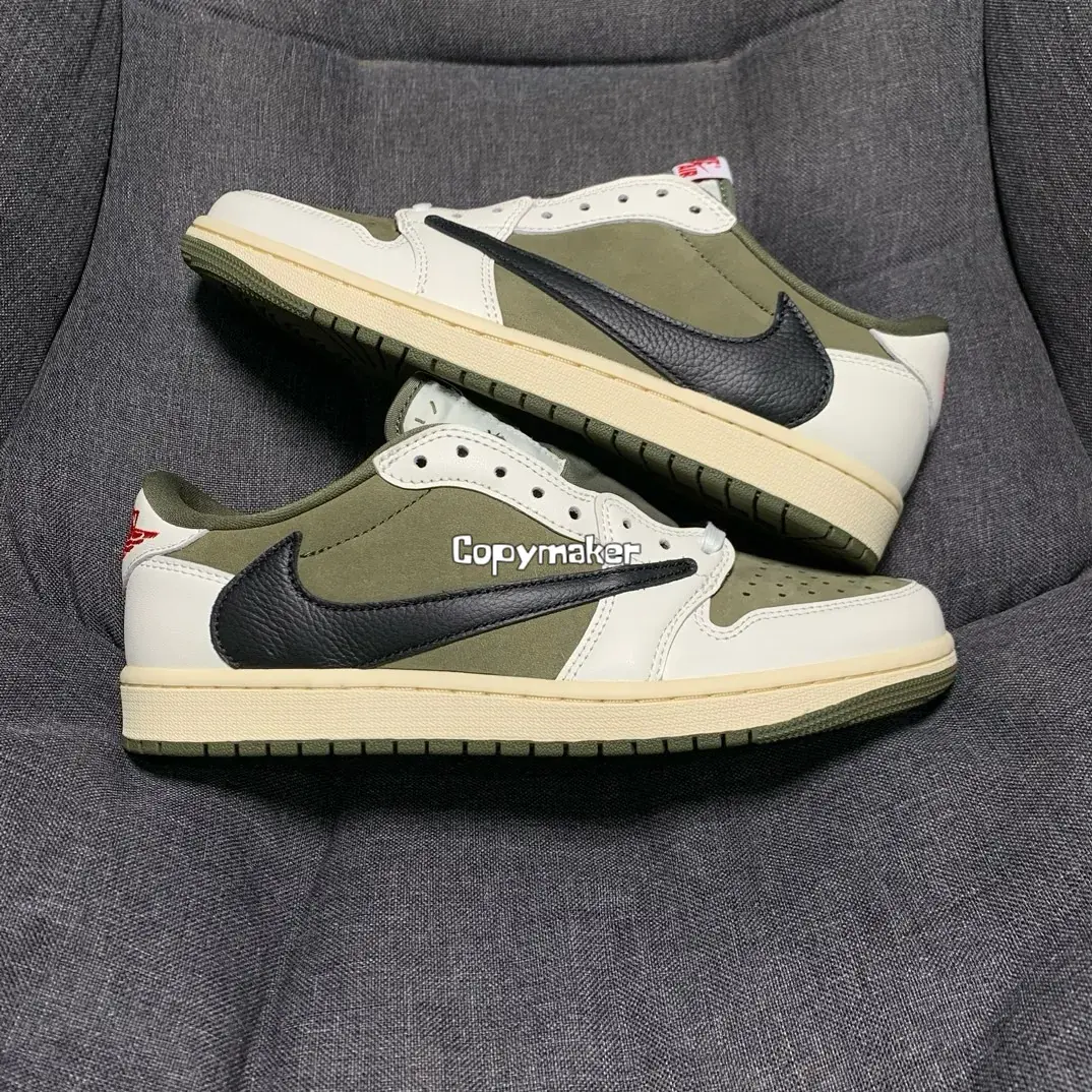 【預售】Travis Scott x Air Jordan 1 Low OG “Olive” 聯名 反轉橄欖綠 倒鉤8.0 AJ1