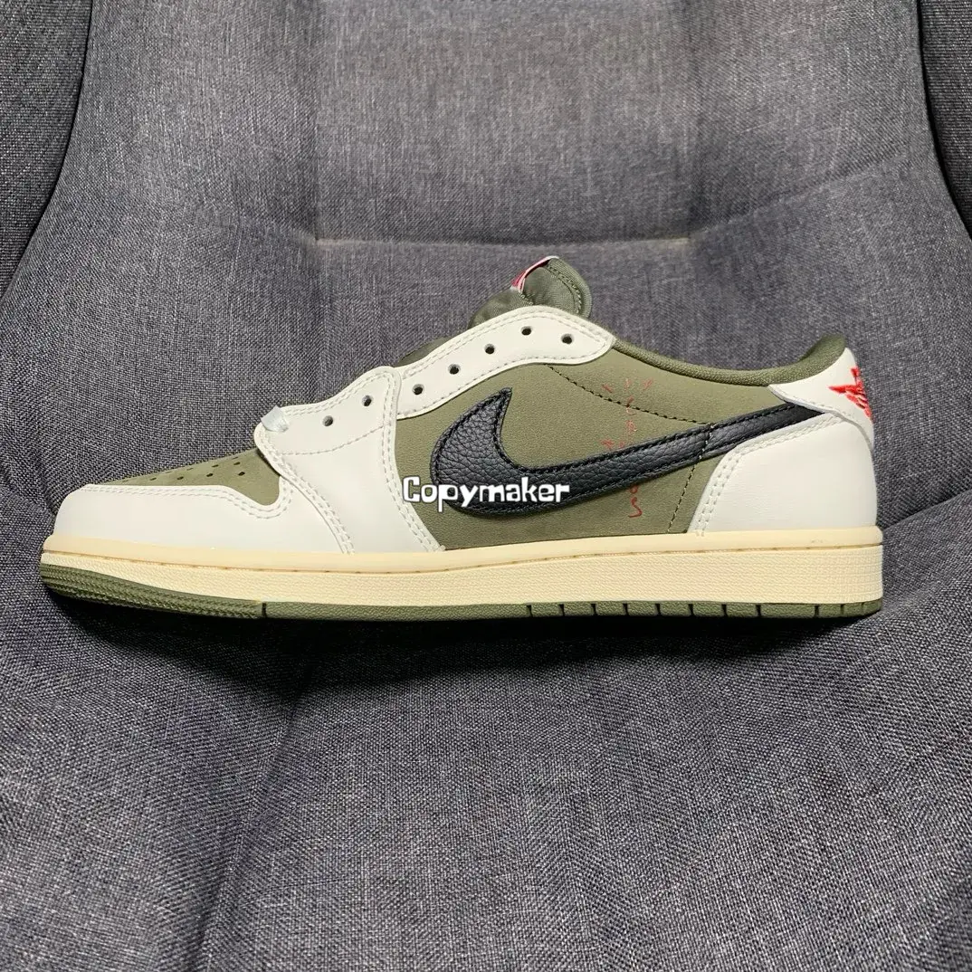 【預售】Travis Scott x Air Jordan 1 Low OG “Olive” 聯名 反轉橄欖綠 倒鉤8.0 AJ1