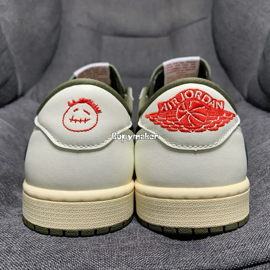 【預售】Travis Scott x Air Jordan 1 Low OG “Olive” 聯名 反轉橄欖綠 倒鉤8.0 AJ1