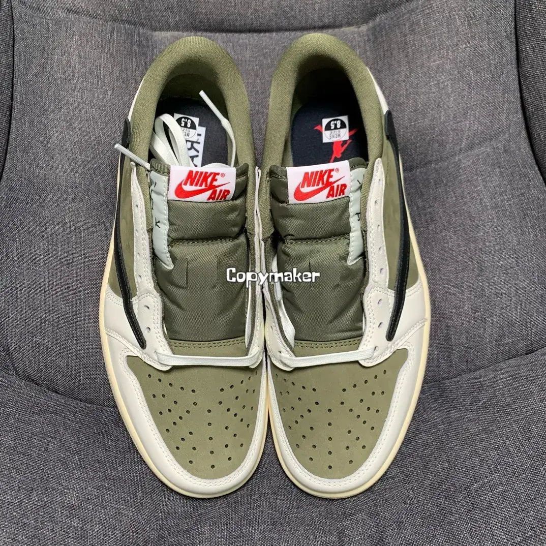 【預售】Travis Scott x Air Jordan 1 Low OG “Olive” 聯名 反轉橄欖綠 倒鉤8.0 AJ1