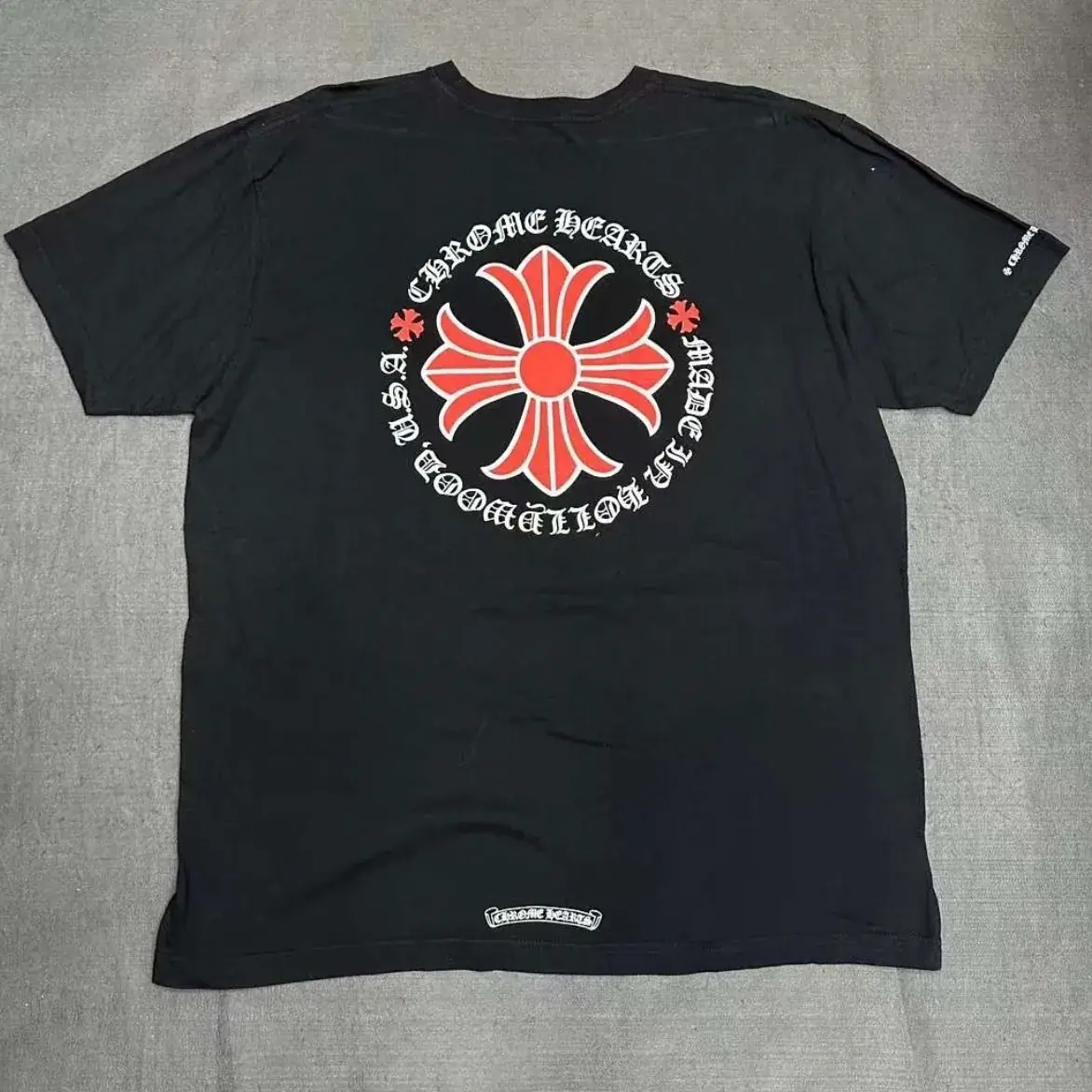 【現貨】【福利回饋】Chrome Hearts Made In Hollywood Tee 口袋紅色十字架梵文 短袖T恤 CH克羅心